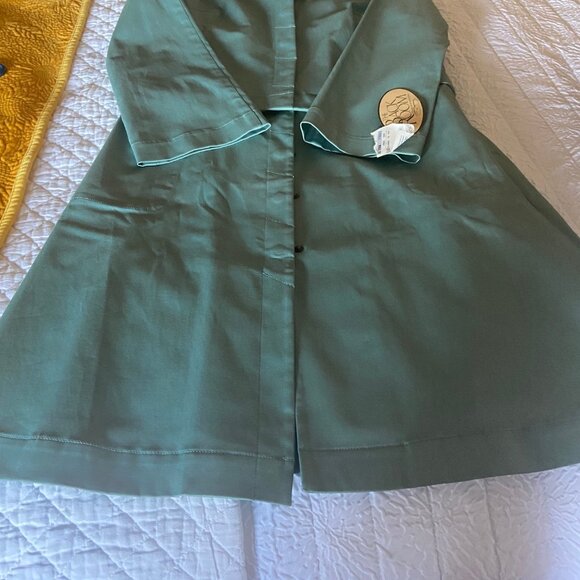 NWT Yansi Fugel Versatile Light Green Coat - Size S/M - Picture 3 of 7